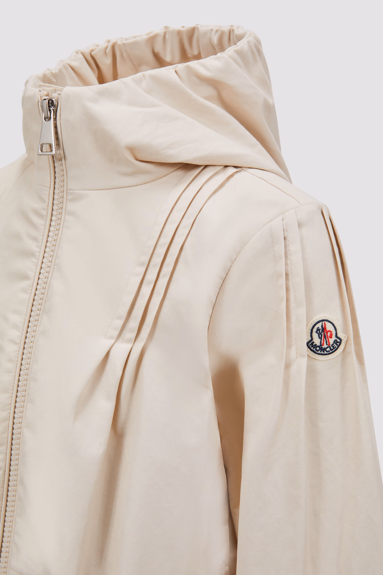 Elaine Hooded Jacket Girl White Ivory Moncler 3